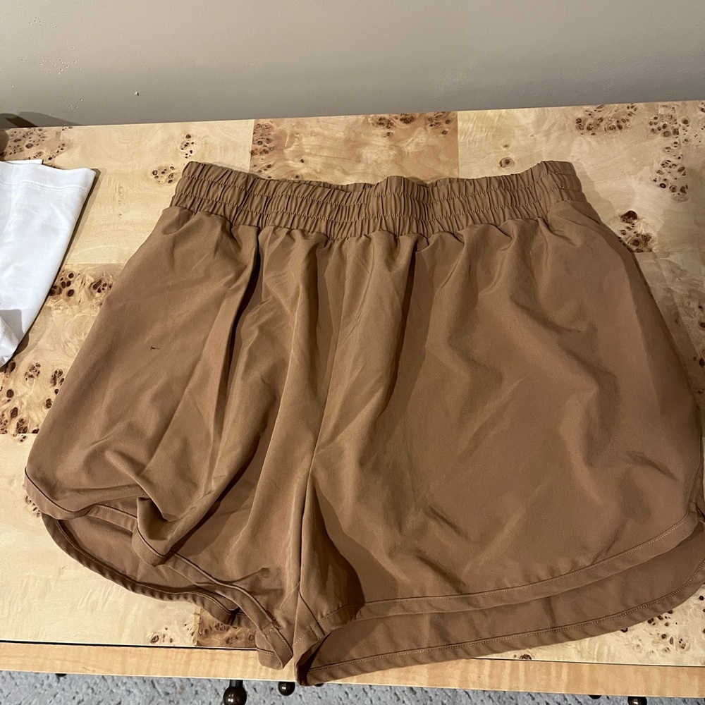Beyond Yoga Brown Athletic Shorts